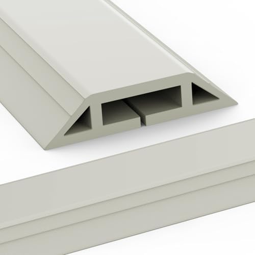 Eapele Floor Cord Cover 10ft Cord Covers for Wires on Floor, Heavy Duty Extension Cord Cover, Rubber Floor Cable Cover, Prevent Trip Hazard for Sidewalk Home Office Outdoor or Indoor Settings by Eapele