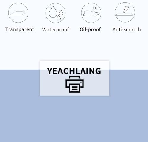 1" x 2" Transparent Thermal Label Stickers,Waterproof Thermal Printer Sticker Labels for Gift Wrapping, Self-Adhesive Name Price Tag DIY Custom Logo Design (500 pcs,Clear) - Image 2