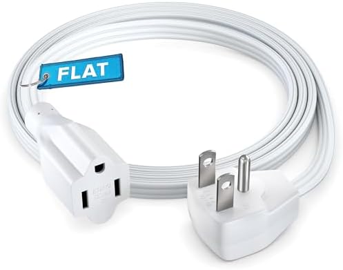 Maximm 5 Ft 14/3 AWG UL Certified Flat Plug Extension Cord, 1-Outlet by MaximmCable