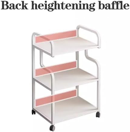 Gold 3-Tier Beauty Rolling Cart, Esthetician Machine Mobile Cart for Salon - Image 4