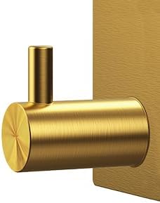 Kingdong Gold Key Holder for Wall 304 Stainless Key Hooks Adhesive Key Holder - Image 5