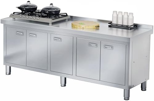 WWK 70" x 21" Stainless Steel Cabinet with 304 Stainless Steel Tabletop by WWK