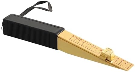 1-15mm Vernier Wedge Feeler Gauge, 0.5mm Precision Door Gap Measurement Tool For Fire Door Flatness And Thickness Inspection With Lanyard by Unknown