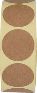 Camp Galaxy 1 Inch Natural Brown Kraft Stickers (1000 Total) - Round Blank Stickers for Store Owners, Crafts, Organizing, Jar and Canning Labels, Price Tags by SweetzerOrange