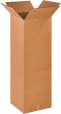 BOX USA 18 x 18 x 48 Corrugated Cardboard Boxes, Tall 18"L x 18"W x 48"H, Pack of 10 | Shipping, Packaging, Moving, Storage Box for Home or Business, Strong Wholesale Bulk Boxes by BOXUSA