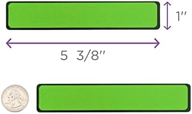 Carstens Adhesive Sticker Labels, 5 3/8” x 1”, Binder Labels for 1” Ring Binder Spines, Green, Roll of 200 - Image 4