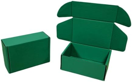 50 Pack 4.3x3.1x2 in Hunter Green Mini Shipping Boxes - Image 6