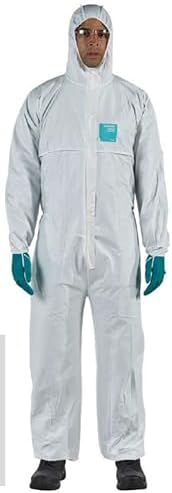 Hazmat Suits Hooded Coveralls Disposable Chemical-Resistant, Elastic, Unisex-Adult Industrial 8 Sizes - Image 4