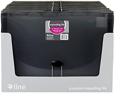 C-Line 13-Pocket Expanding File, 1 Expanding File, Smoke (48311) Letter Size (Pack of 12) - Image 2