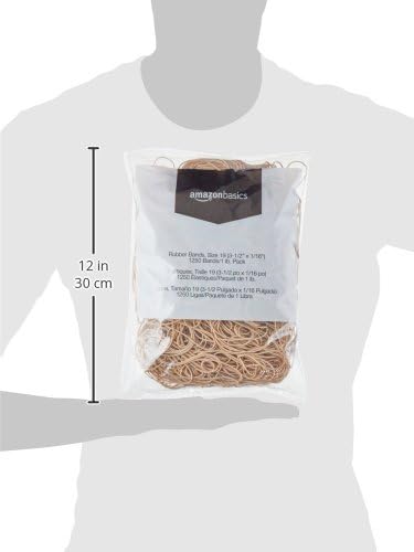 Amazon Basics Rubber Bands, Size 19, 1250 Bands/1 lb. Pack - Image 5