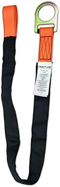 Frontline COS04R Concrete Embed Anchor Strap with D-Ring End 4' | ANSI & OSHA Compliant | Pour-in Disposable Anchor | 310 lbs. Capacity | Color Orange/Black by FRONTLINEFALLPROTECTION