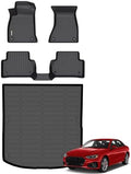 Wailtnb-Mats for Audi A4 Sedan 2017-2025 (Not Fit for Allroad) Floor Mat Cargo Liner All Weather Floor Liner Car Mat for A4 Custom Fit Automotive Full Set Accessories by Wailtnb