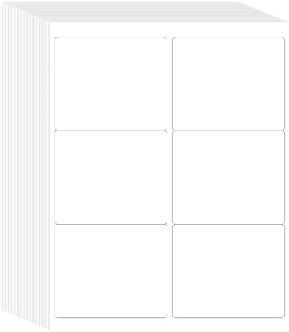 L LIKED 3-1/3"x4 Printable Matte Sticker Labels 600 Labels 100 Sheets by LLIKED