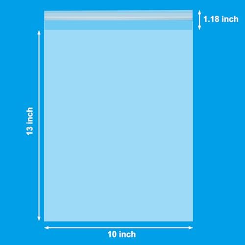 120Pcs 10x13" Clear Self Sealing Cellophane Poly Bags - Image 2
