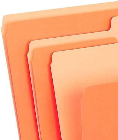 Staples Top-Tab File Folders, Letter Size, 3-Tab, Orange, 100/Box - Image 5