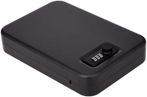 Bulldog Vaults Personal Safe with Steel Combination Lock and Security Cable, 9.7 x 6.5 x 1.8-Inch, Black by Bulldog+Cases