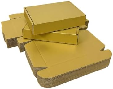 50 Pack 8.5x5.1x1.6 in Gold Shipping Boxes - Image 4