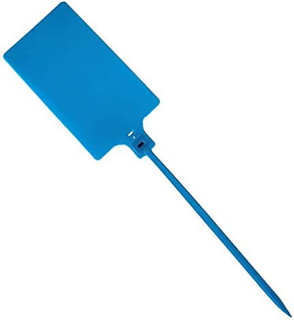 Plastic Seals Shipping Tags Logistics Use Big Sign Tie Large Label Tie, 255 mm Total Length, Package of 100 pcs (Blue) - Image 2