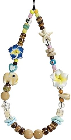 Beaded Camera Wrist Strap Cute Digital Camera Charm Lanyard Phone Charms Strap Beaded Camera Chain for Phone by CasaPopz