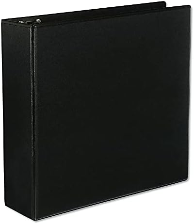 Universal 3" D-Ring View Binder, 600 Sheet Capacity, Black - Image 2
