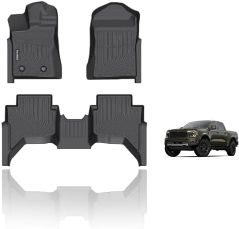 KELCSEECS Floor Mats for Ford Ranger SuperCrew Cab 2024-2026 by KELCSEECS