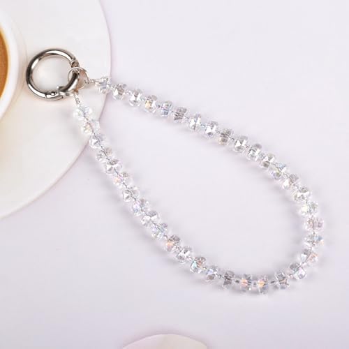 TENOC Beaded Phone Wrist Strap, Clear - Image 4