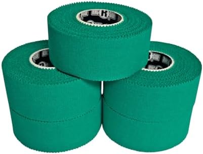 Ringside 1” Athletic Trainers Tape, 5 Rolls, Adhesive Cotton, Bright Green - Image 2