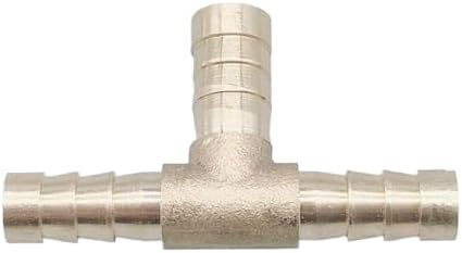 Pipe Fittings 4mm 5mm 6mm 8mm 10mm 12mm 14mm 16mm Tee Type Reducing Hose Barb Brass Barbed Tube Pipe Fitting Reducer Coupler Connector Adapter(12-6-12mm OD) - Image 3