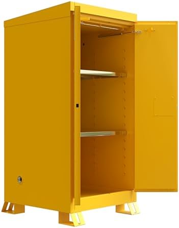 Justrite Reinforced Steel Outdoor Flammable Liquid Storage Cabinet - Image 3