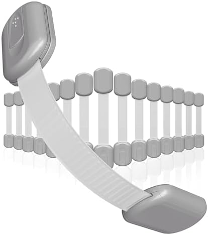 SKYLA HOMES Child Safety Cabinet Locks, Gray, 16 Pack by SkylaHomes