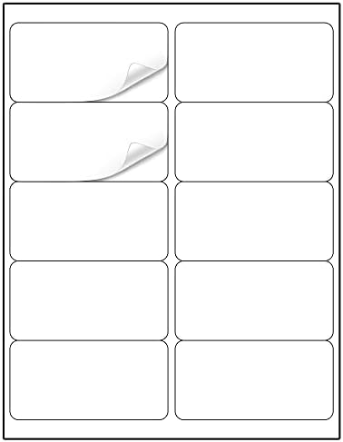 Methdic Shipping Labels 2"×4" 300 Labels Sticker Paper for Laser/Ink Jet Printer Mailing Labels 8.5"*11" White 10 per Sheet by Methdic