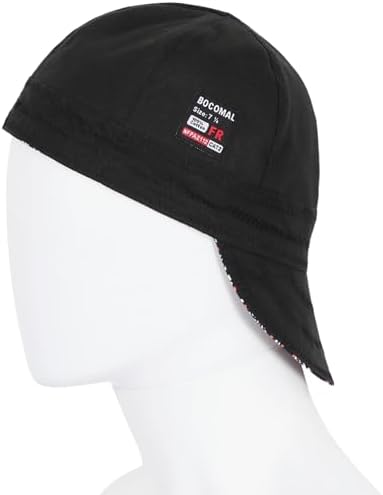 BOCOMAL FR Welding Cap Paisley Printed CAT2 Midweight 6 Pannel Welder Caps - Image 5