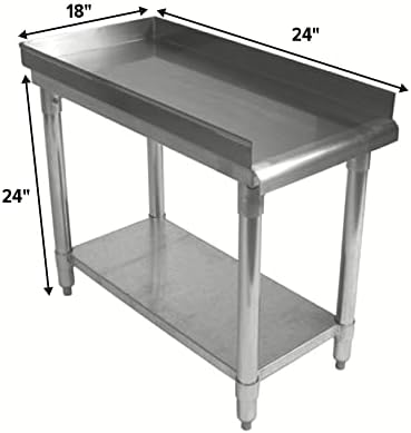 24" Deep x 18" Long Stainless Steel Equipment Stand with Undershelf - Express KitchQuip NSF Certified 18 Gauge Grill & Appliance Stand for Commercial Kitchens - Image 2
