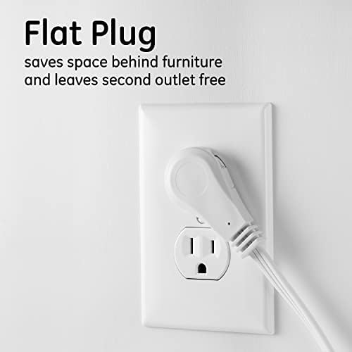 GE 3-Outlet Flat Plug Extension Cord 8 Ft Grounded Extension Cord - Image 5