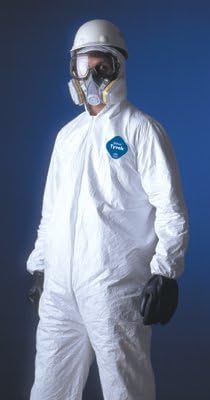 DuPont Tyvek TY127S Disposable Coverall with Respirator-Fit Hood and Elastic Cuff, White, 3X-Large - Image 2