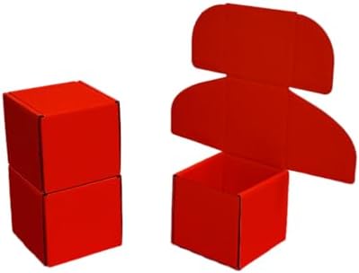 30 Pack 4x4x3.5 in Red Shipping Boxes - Image 3