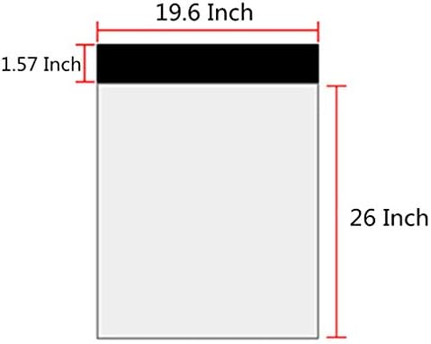 19.6 X 26 Inch White Poly Mailers，Large Self-Sealing Shipping Bags 25 Pcs - Image 2