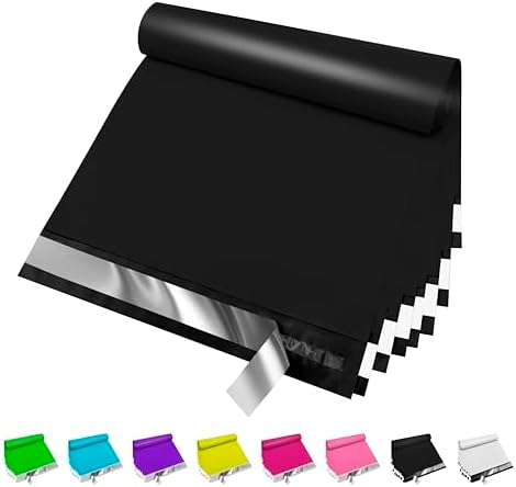 JinRuiKJ Poly Mailers 9x12 Inch, 100 Pcs Shipping Bags, Black by JinRuiKJ