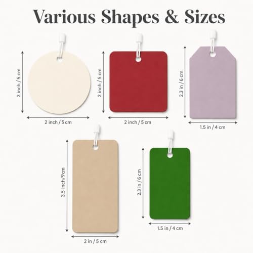 100 PCS Custom Hang Tags, Personalized Tags with Logo Text Image - Image 3