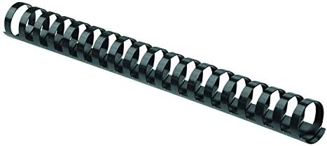 Fellowes Plastic Comb Binding Spines, 1.5 Inches, 340-Sheet Capacity, Black, 10 per Pack, Sold as 5 Pack, 50 Count Total (52066) by FellowesBrands