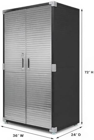Heavy-Duty Commercial Storage Cabinet (Graphite Black, 36" W x 24" D x 72" H) - Image 3