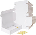 RLAVBL 9x6x2 Shipping Boxes Set of 50, White Corrugated Cardboard Box for Packing, Mailing, Business by RLAVBL