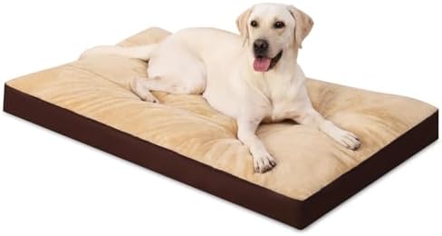 NUPIDA Waterproof Dog Bed for XXL Crate with Washable Cover, 47x29, Brown by NUPIDAPet%E2%80%99sHome