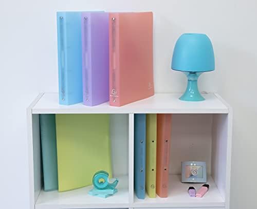 Exacompta - Ref 51975E - Set of 5 4 Ring Binders 30 mm in Polypropylene - Dimensions 32 x 27 cm - for A4 Format Maxi 297 x 242 mm - Chromaline Pastel - Purple - Image 6