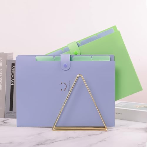 SKYDUE 4 Packs Expanding File Folder with 32 Labels,5 Pockets A4 Letter Size Accordion Folder Paper Organizer for School and Office - Image 6