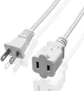 Small Extension Cord 1 FT,2 Prong White,Thin and Short Extension Cords,US Male/Female White Power Cable for Home,Office or Christmas Lights by Yeatel