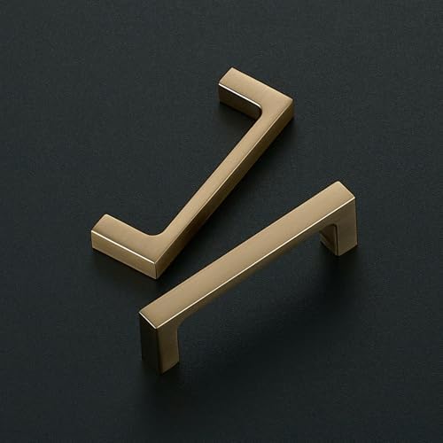 Ravinte Champagne Bronze Kitchen Square Cabinet Handles 3 Inch 20 Pack - Image 2