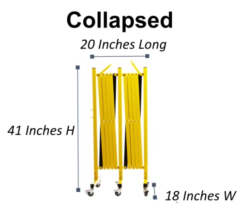 Trafford Industrial Expandable Metal Barricade, 16 Feet, Mobile Safety Barrier - Image 8