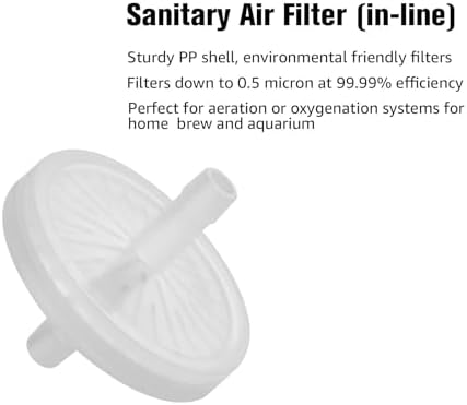 FERRODAY 5/16 Barbed Air Line Filter, 4 PCS Sanitary Air Inline Filter - Image 5