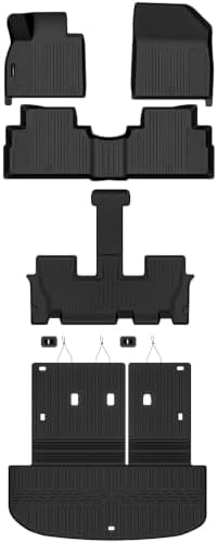AUXKO Floor Mats Cargo Mat Backrest Mat for Hyundai Palisade 2020-2025 - Image 2